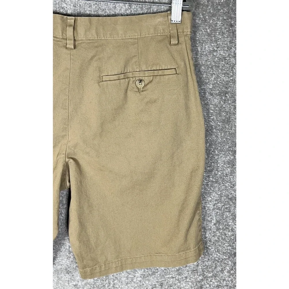 Banana Republic Aiden Chino‎ Shorts Mens Size 33 Stretch Acorn Brown Pockets
